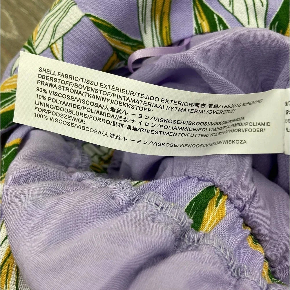 J.O.A. Raya Lavender Tropical Belted Midi Dress - Picture 10 of 13